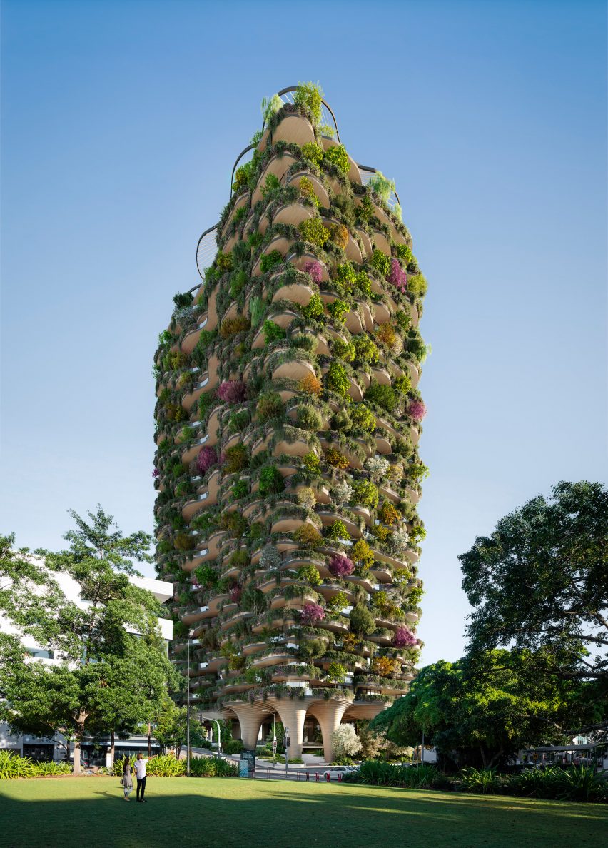 Urban Forest high rise apartment building in Brisbane by Koichi Takada Architects