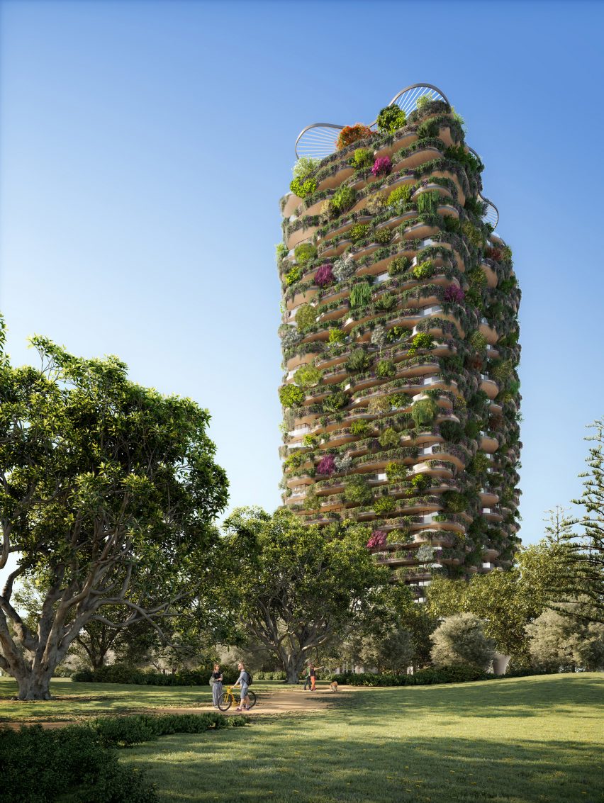 Urban Forest high rise apartment building in Brisbane by Koichi Takada Architects
