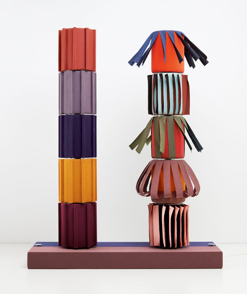 Kvadrat's Knit! exhibition sees 28 designers create objects upholstered in its Febrik textile range
