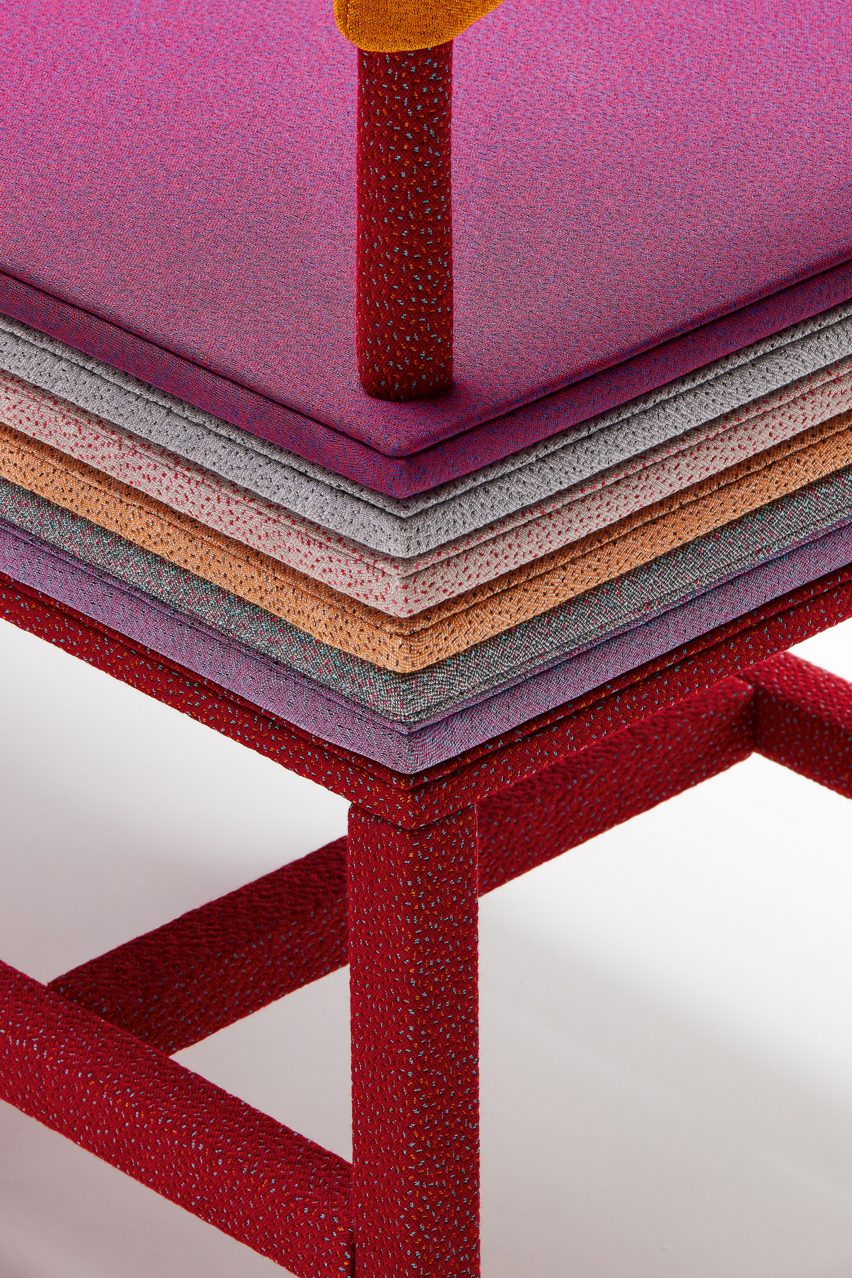 Kvadrat's Knit! exhibition sees 28 designers create objects upholstered in its Febrik textile range