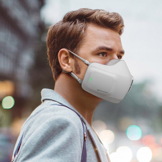 LG kits out face mask with battery-powered air purification system