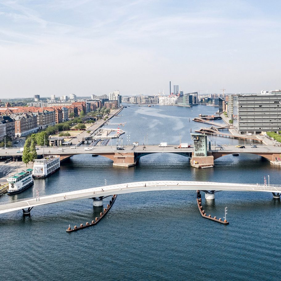 The Lille Langebro bridge in Copenhagen by WilkinsonEyre