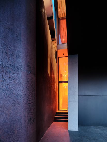 Entry in Lookout House by Faulkner Architects