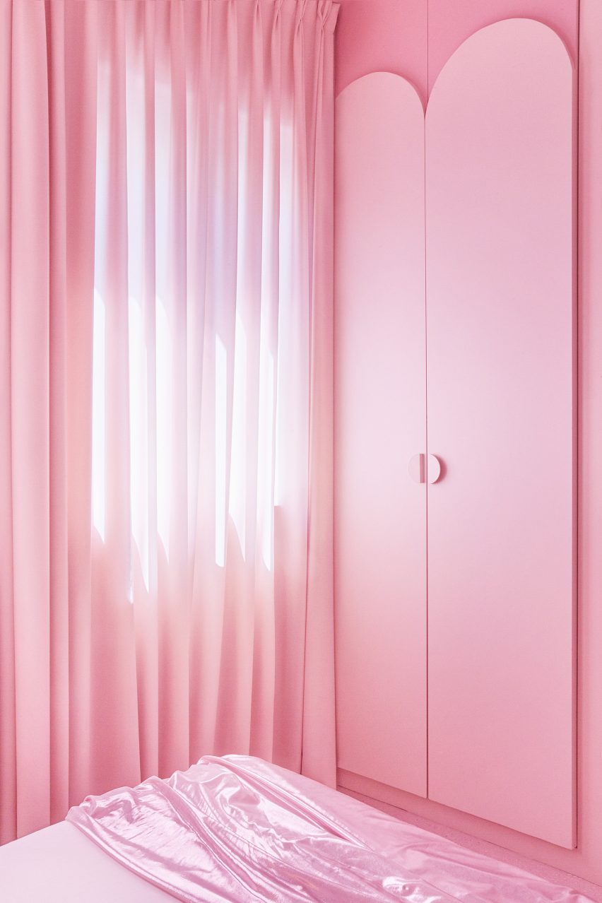 Minimal Fantasy is a pink apartment in Madrid