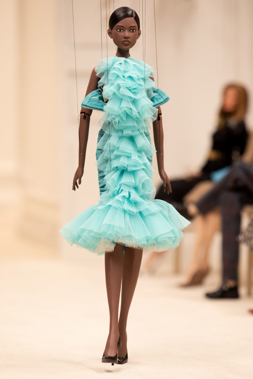Jeremy Scott curates socially-distant puppet show for Moschino's spring 2021 fashion collection