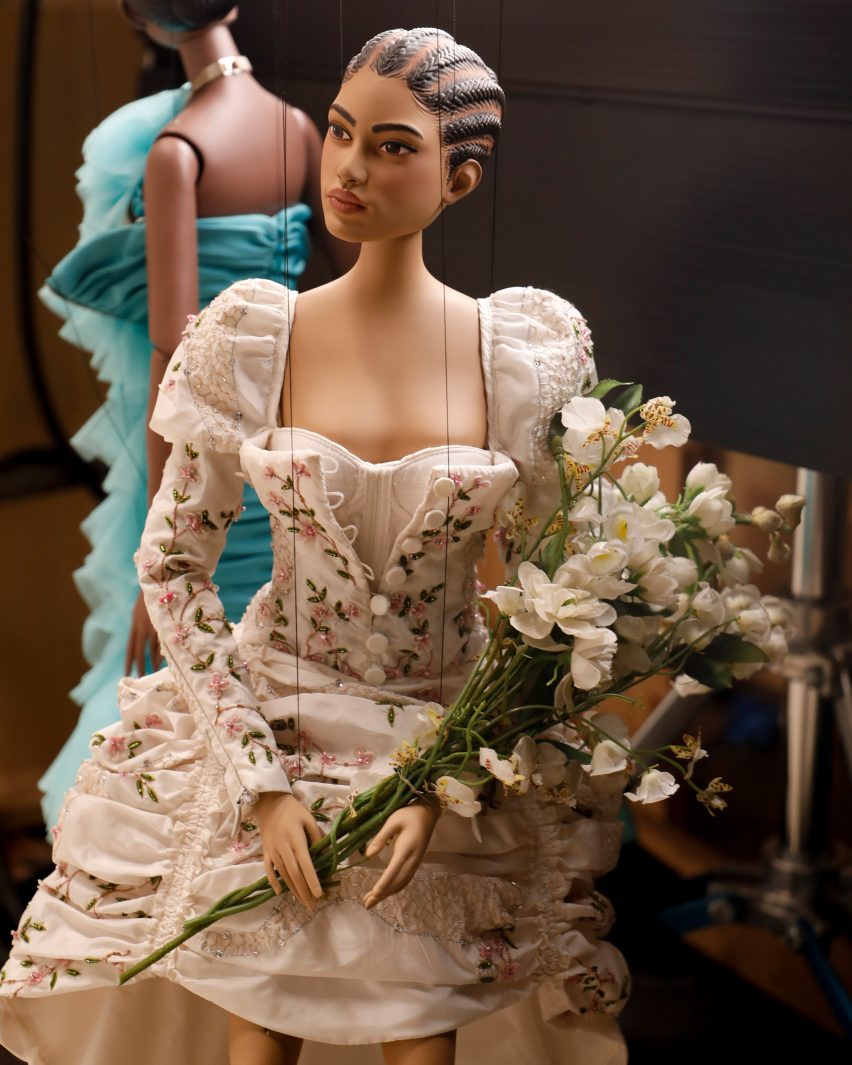 Jeremy Scott curates socially-distant puppet show for Moschino's spring 2021 fashion collection