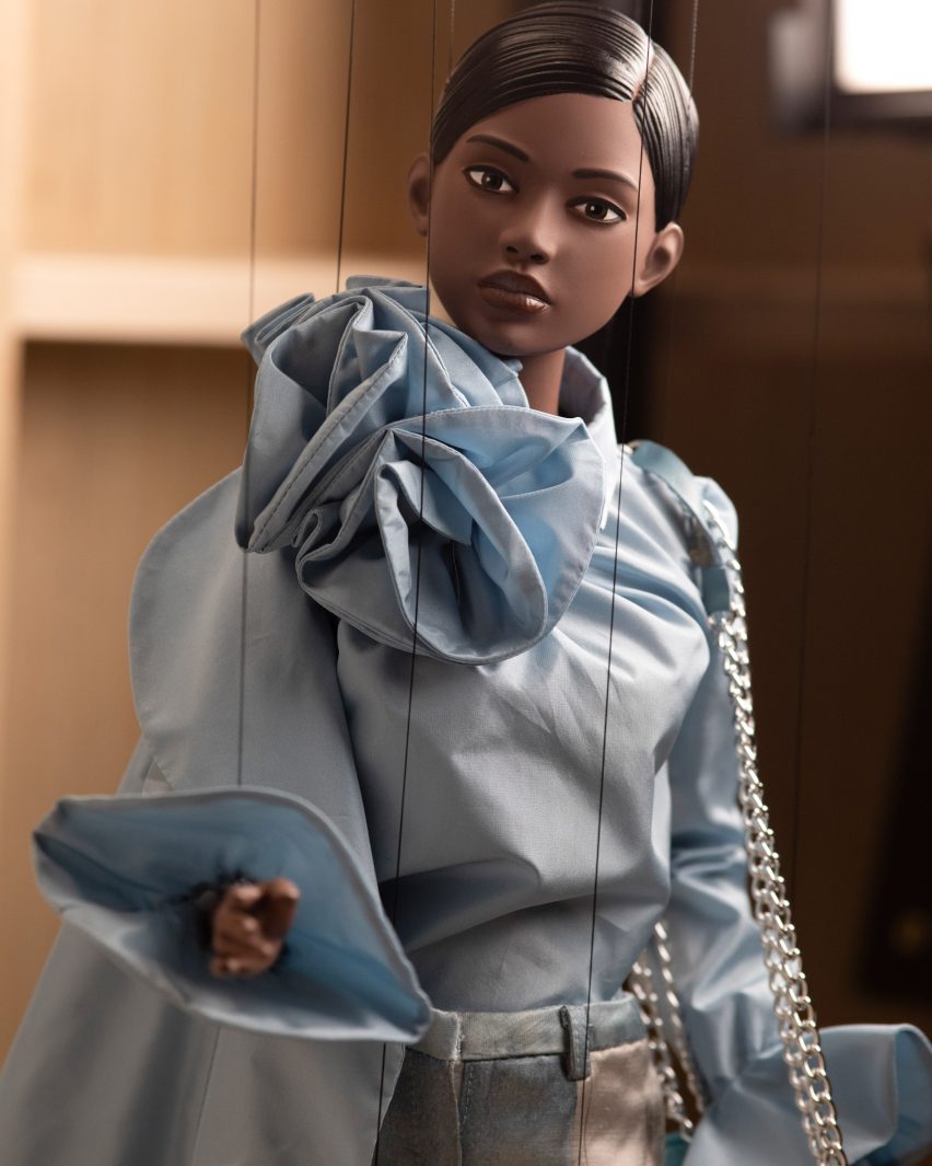 Jeremy Scott curates socially-distant puppet show for Moschino's spring 2021 fashion collection