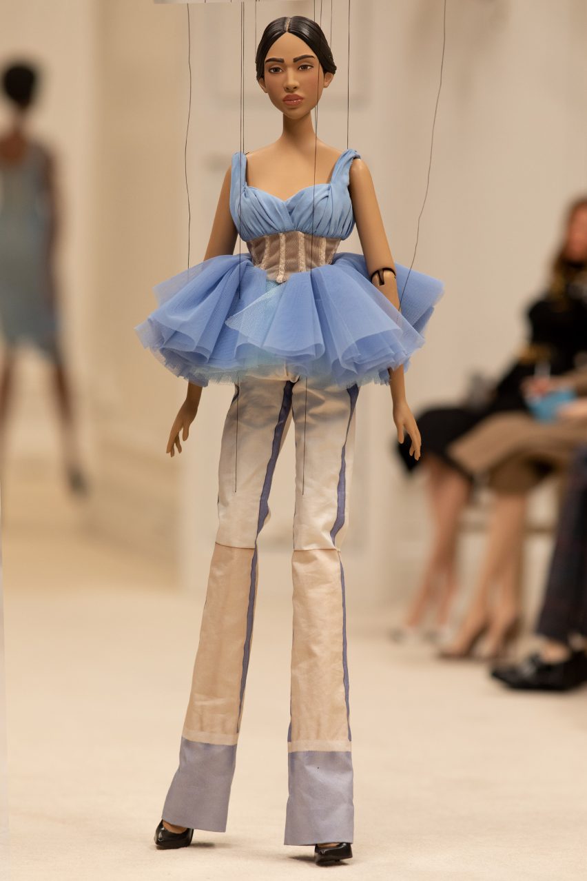 Jeremy Scott curates socially-distant puppet show for Moschino's spring 2021 fashion collection