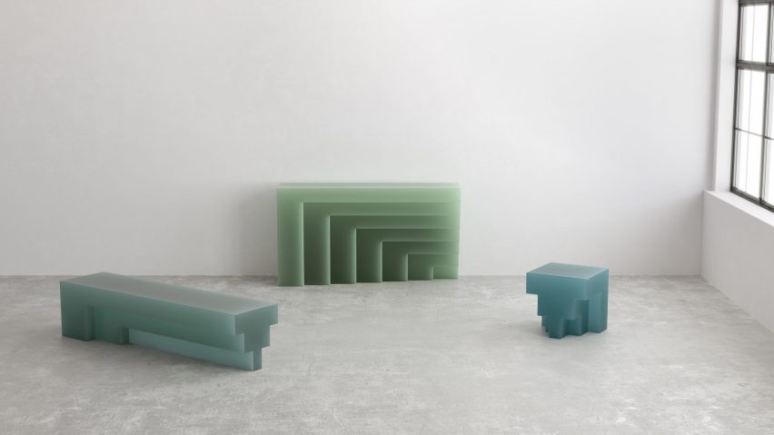 Niko Koronis designs G collection of furniture from resin