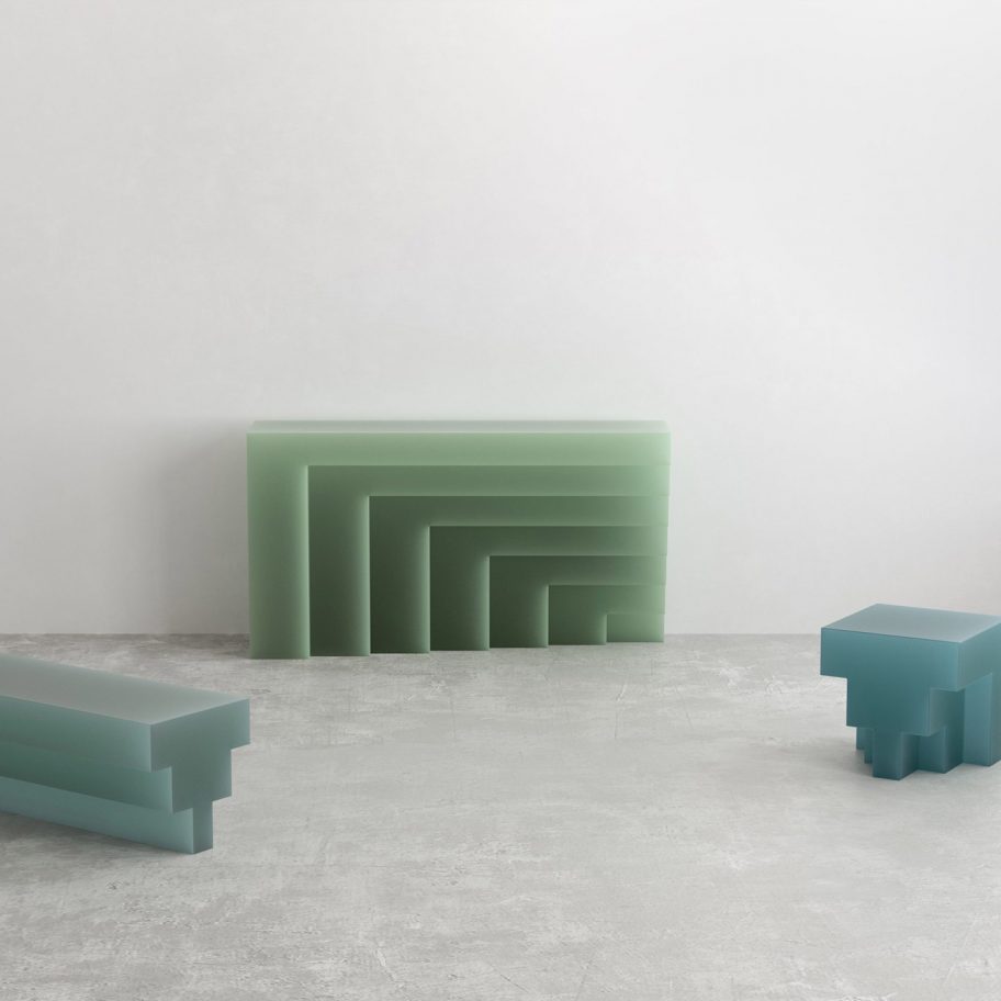 Niko Koronis designs G collection of furniture from resin