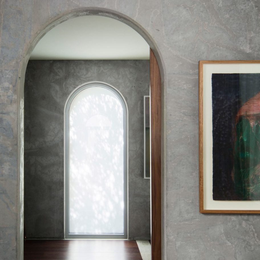 Arched precast concrete panels form North Perth House by Nic Brunsdon