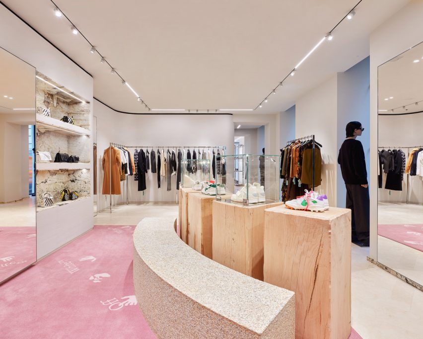 Off-White's Milan store on Via Verri
