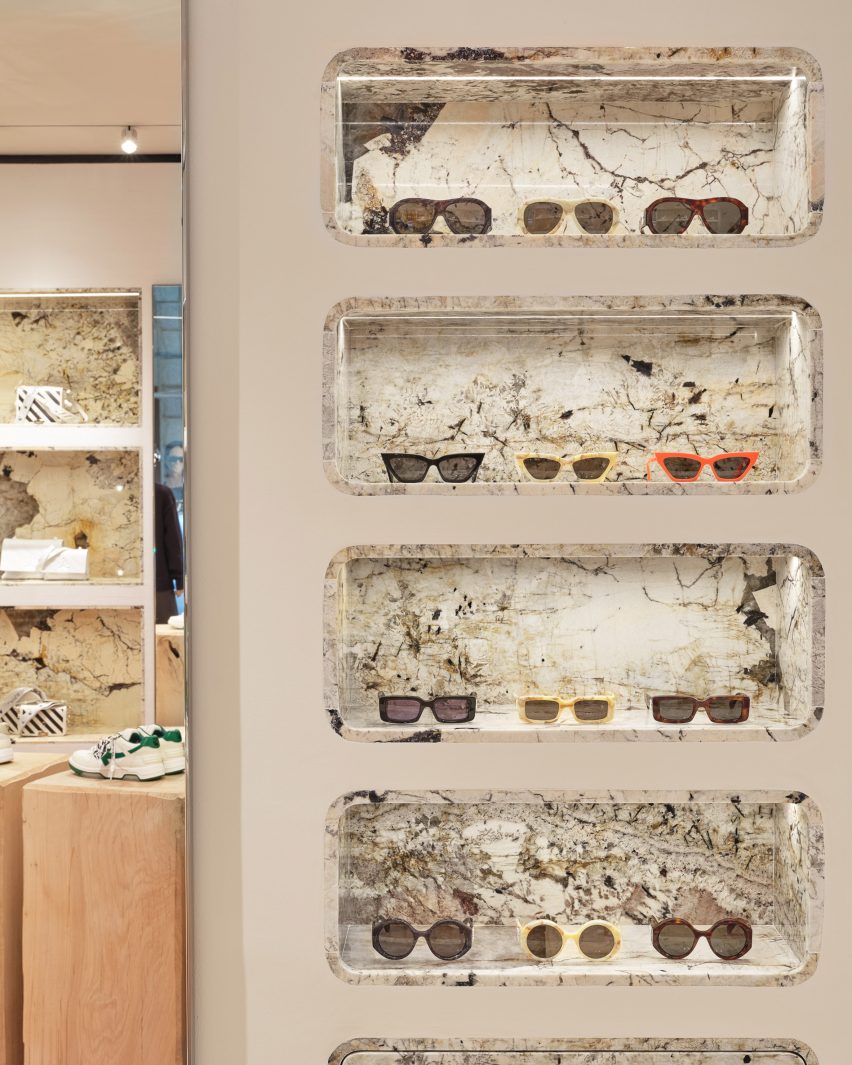Off-White's Milan store on Via Verri