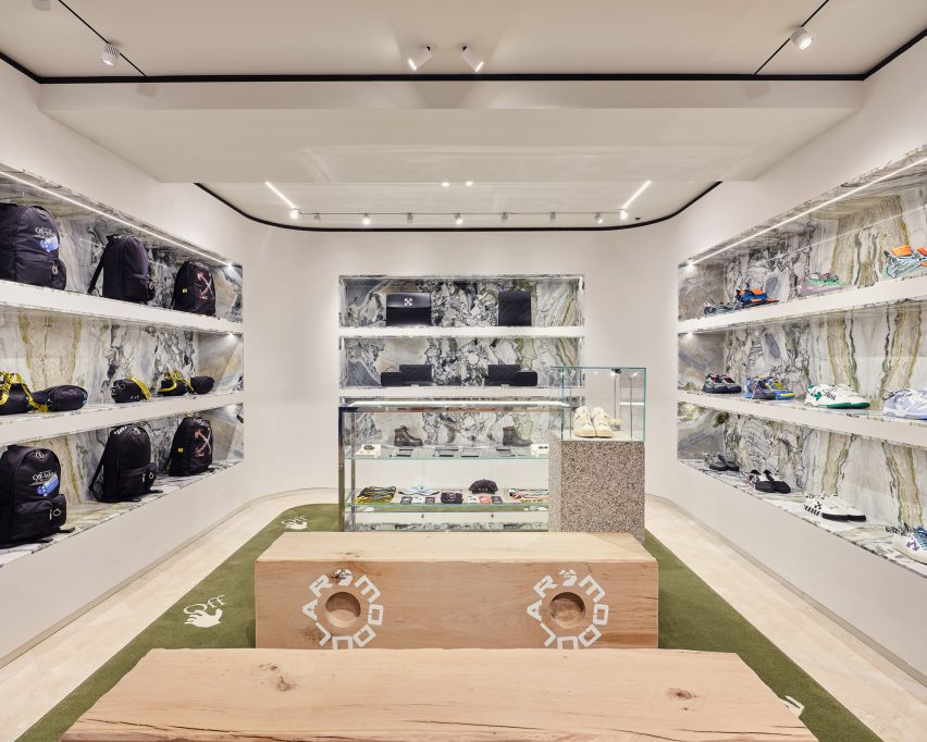 Off-White's Milan store on Via Verri