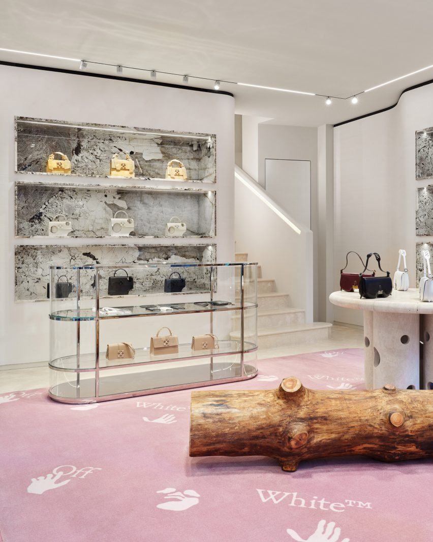 Off-White's Milan store on Via Verri