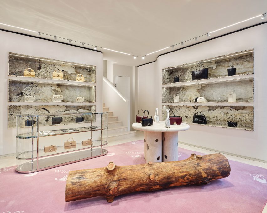Off-White's Milan store on Via Verri