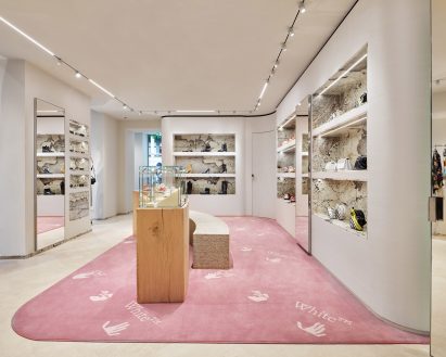 Womenswear section in the store