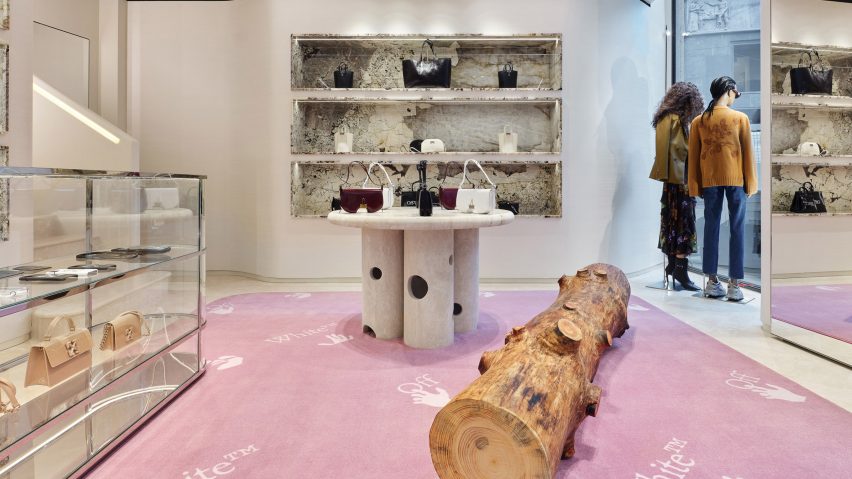 Off-White's Milan store on Via Verri