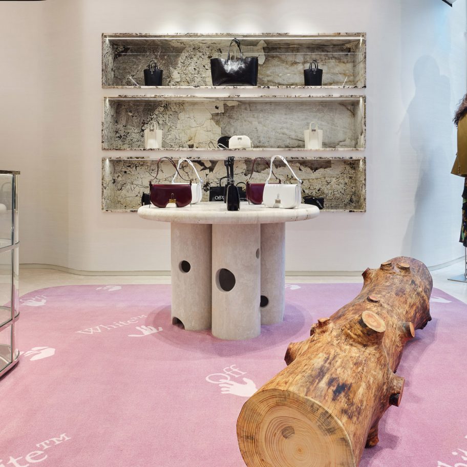 Off-White's Milan store on Via Verri