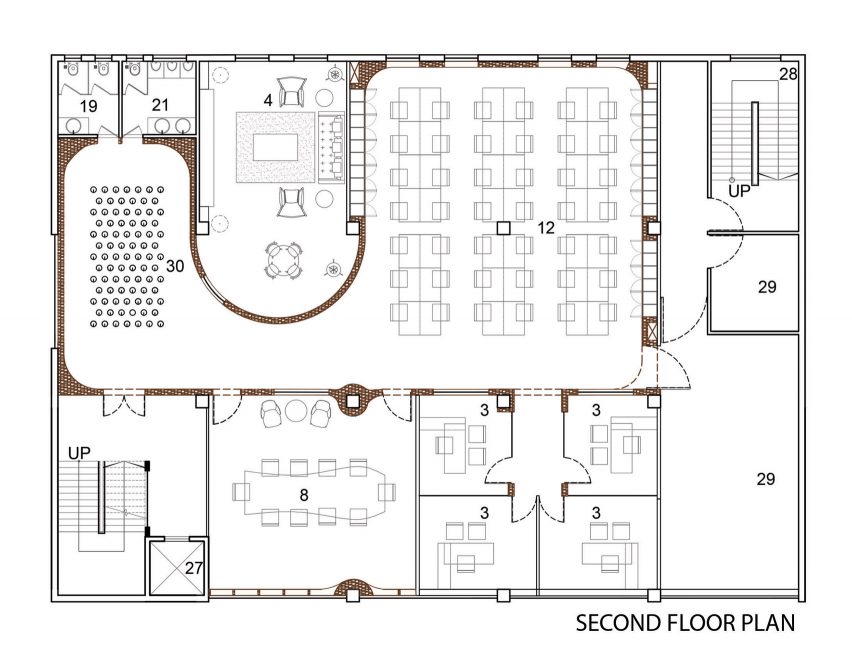 Plans for Office in Cardboard by Studio VDGA