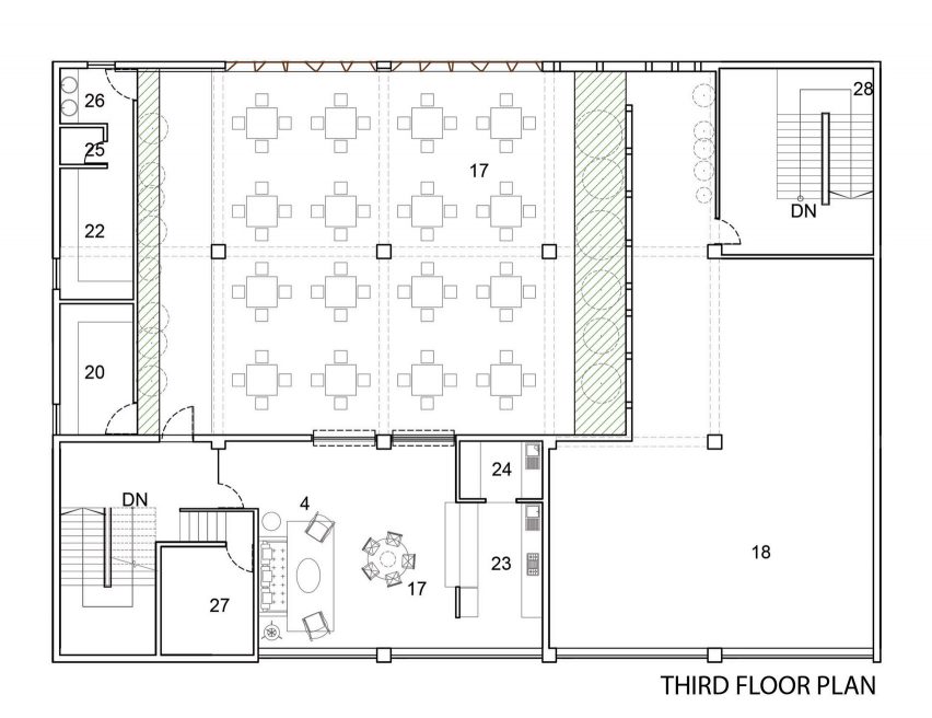 Plans for Office in Cardboard by Studio VDGA