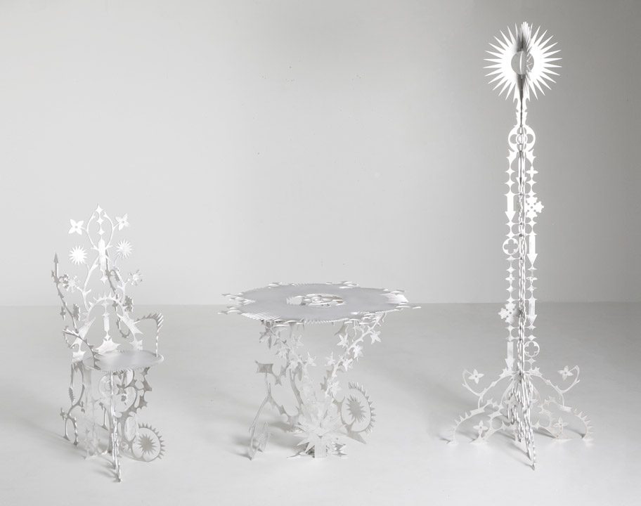 Ornamentum furniture collection is decorated “to the point of being functionless”