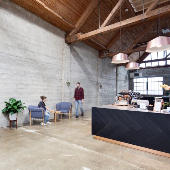 Alice D’Andrea creates industrial coffee roastery in Vancouver steel foundry