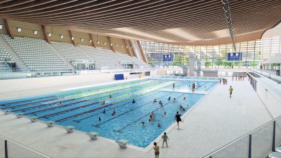 Paris 2024 Olympics Aquatic Centre by VenhoevenCS and Ateliers 2/3/4/