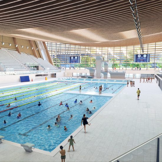Paris 2024 Olympics Aquatic Centre by VenhoevenCS and Ateliers 2/3/4/