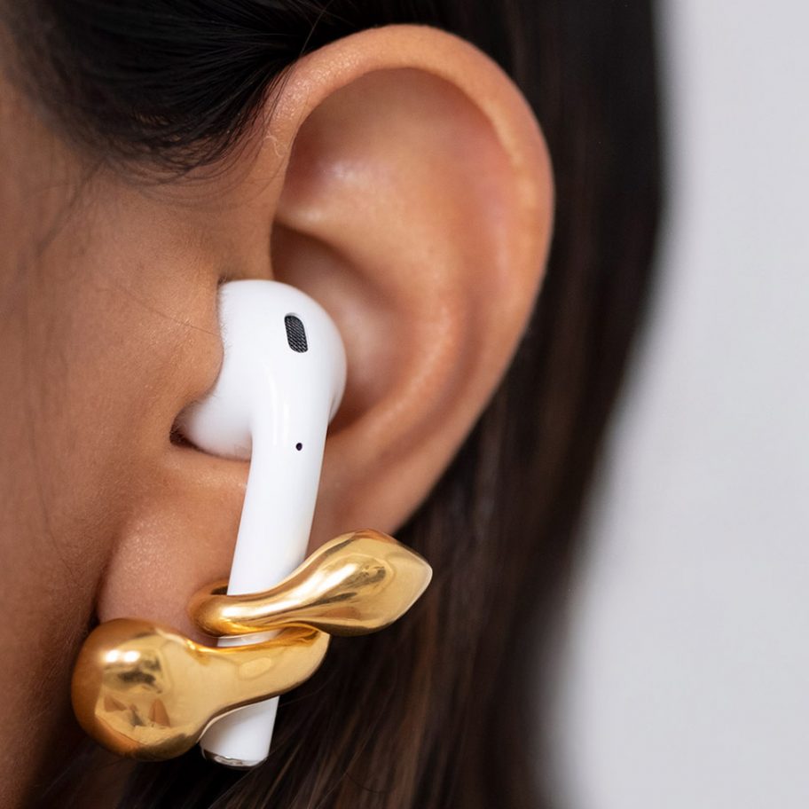 Pebble Pods are earrings that keep AirPods in place