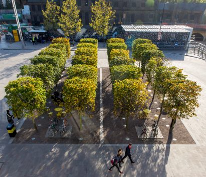 Planted Unplugged stage in Granary Square, Kings Cross