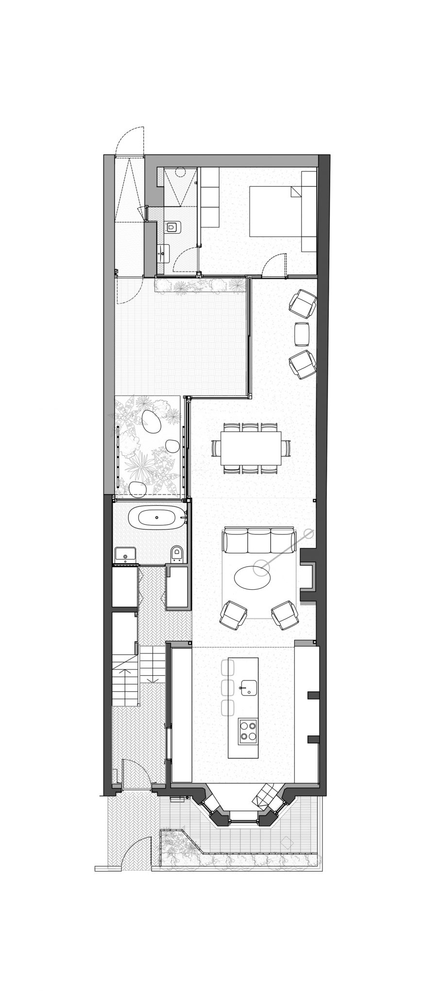Portobello house by Scullion Architects in Dublin, Ireland