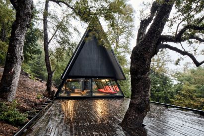 View of Room volume Prism House + Room by Smiljan Radić