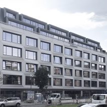 Lichtfabrik office block in Berlin is wrapped in formparts.fab 3D concrete cladding by Rieder