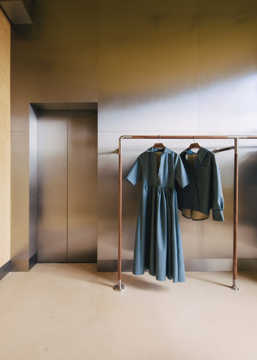 Sister Jane Townhouse by Sella Concept has a steel-clad showroom for the brand's Ghospell line