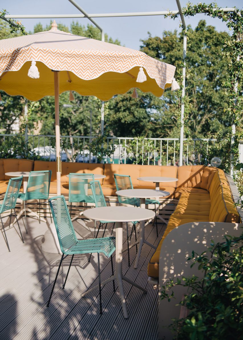 Sister Jane Townhouse designed by Sella Concept includes an outdoor terrace