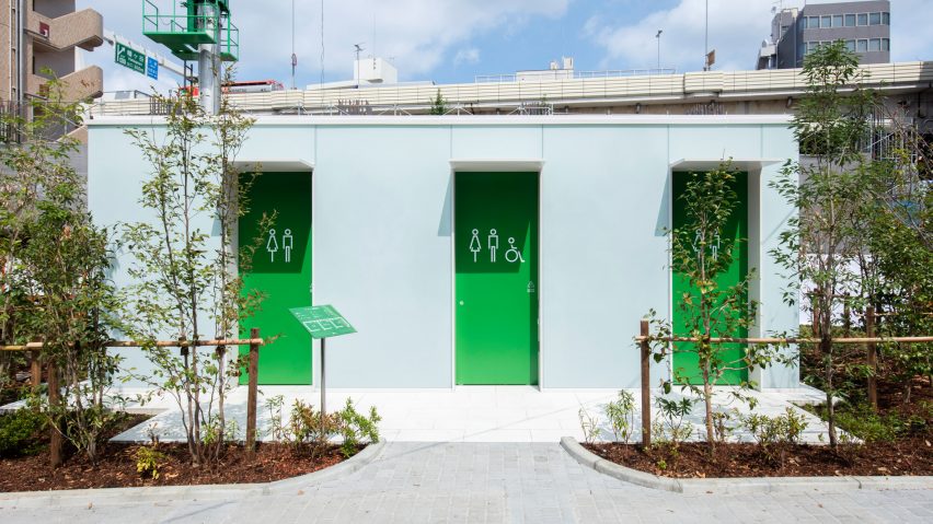 Takenosuke Sakakura creates lantern toilet in Tokyo's Nishihara Itchome Park