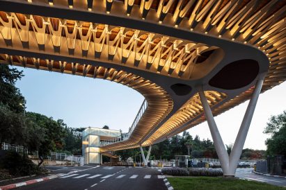 Underside of the Technion Entrance Gate by Schwartz Besnosoff Architects