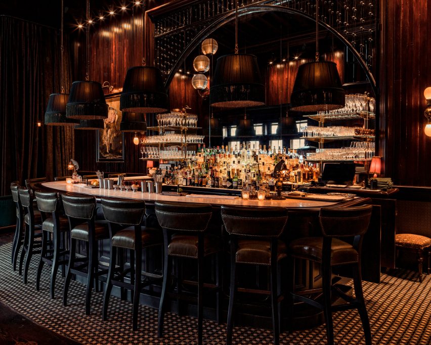 Interiors of The Maker Hotel in Hudson, New York