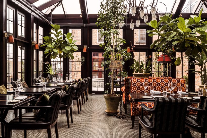 Interiors of The Maker Hotel in Hudson, New York