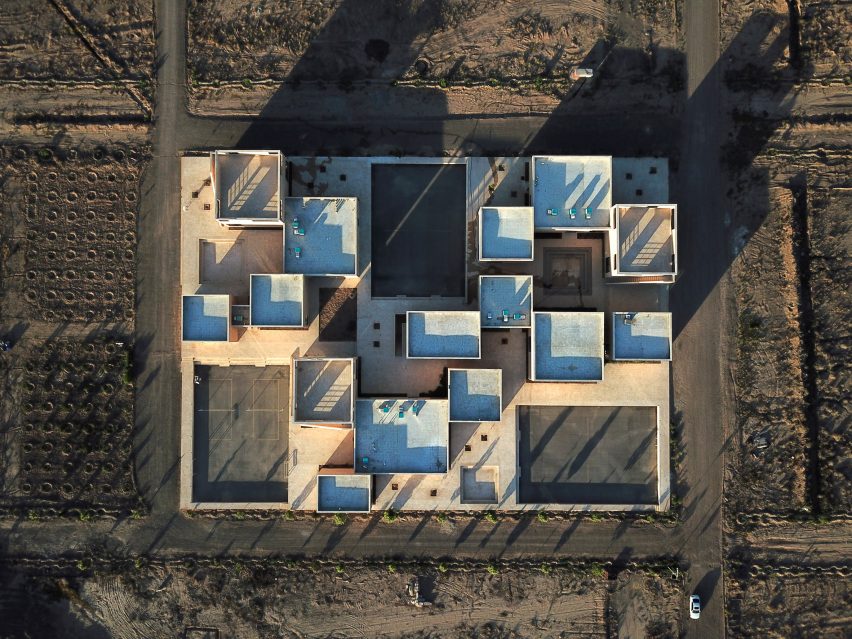 The Noor E Mobin G2 Primary School by FEA Studio made of brick in Iran