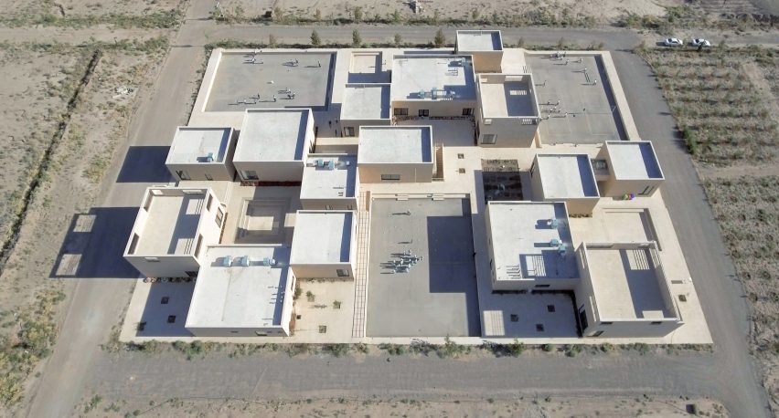 The Noor E Mobin G2 Primary School by FEA Studio made of brick in Iran
