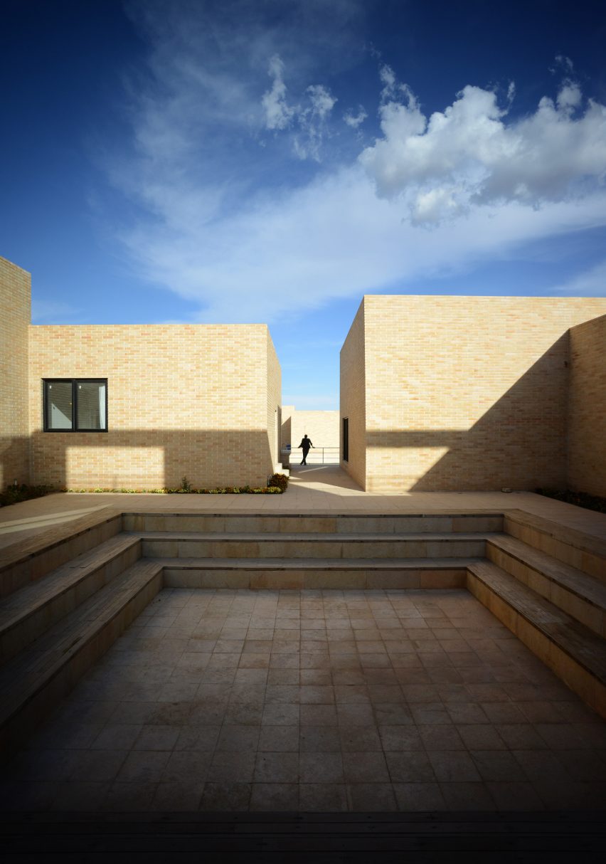 The Noor E Mobin G2 Primary School by FEA Studio made of brick in Iran
