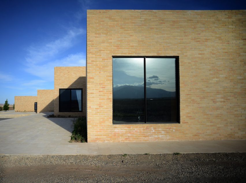 The Noor E Mobin G2 Primary School by FEA Studio made of brick in Iran