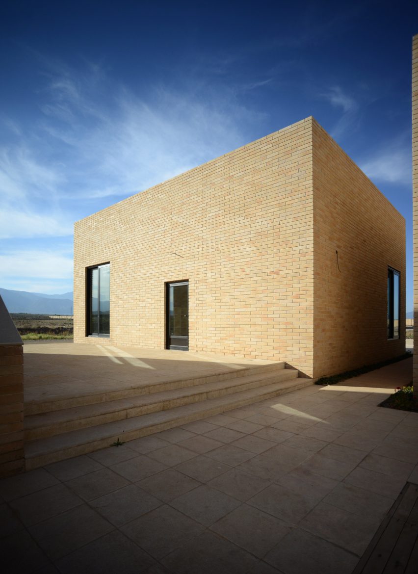 The Noor E Mobin G2 Primary School by FEA Studio made of brick in Iran