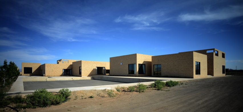 The Noor E Mobin G2 Primary School by FEA Studio made of brick in Iran