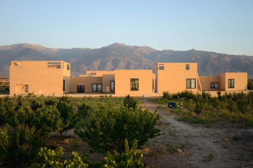 The Noor E Mobin G2 Primary School by FEA Studio made of brick in Iran