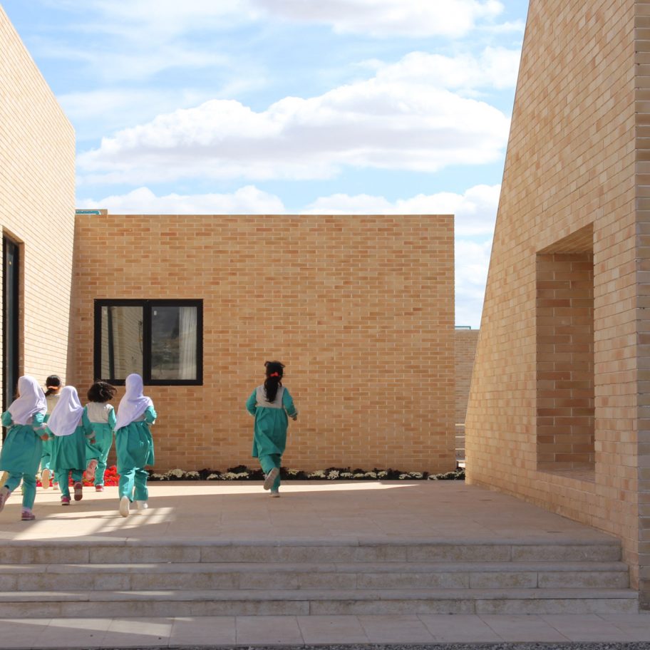The Noor E Mobin G2 Primary School by FEA Studio made of brick in Iran