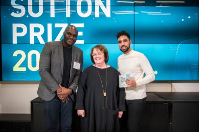 Jas Bhalla Architects accepting The William Sutton Prize 2019