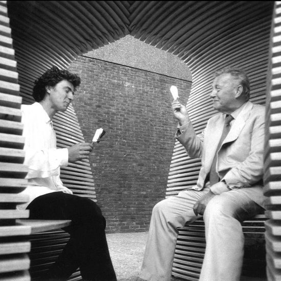 Thomas Heatherwick with Sir Terrence Conran